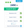 Pack Étude RT 2012 | Attestation bbio  + XML complet