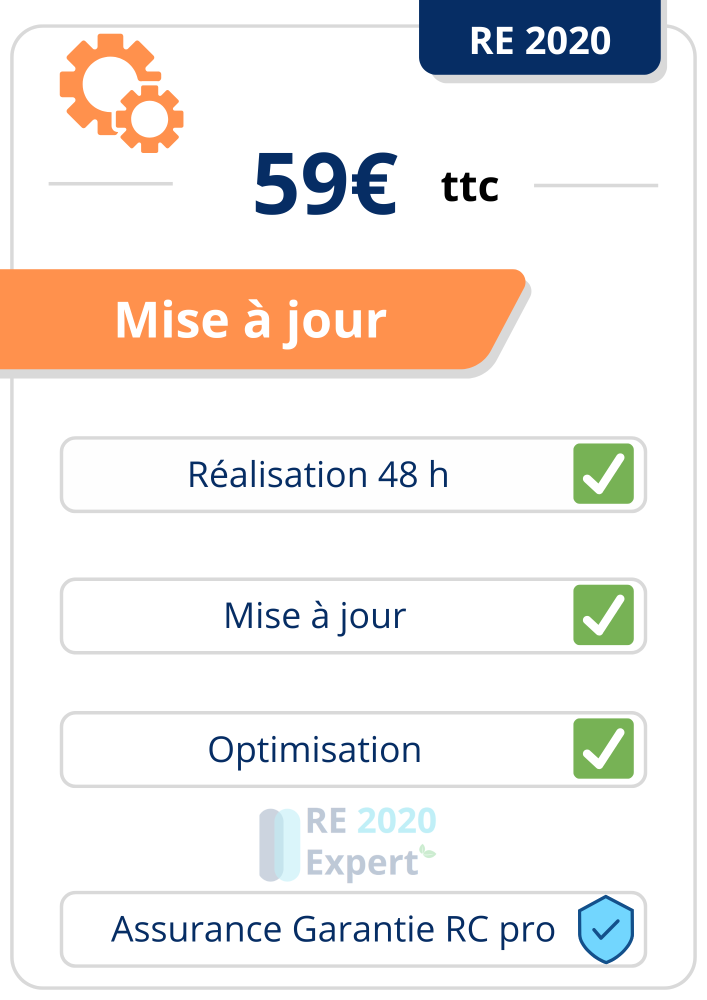 Pack Mise à Jour RE2020 | Actualisation étude et attestation