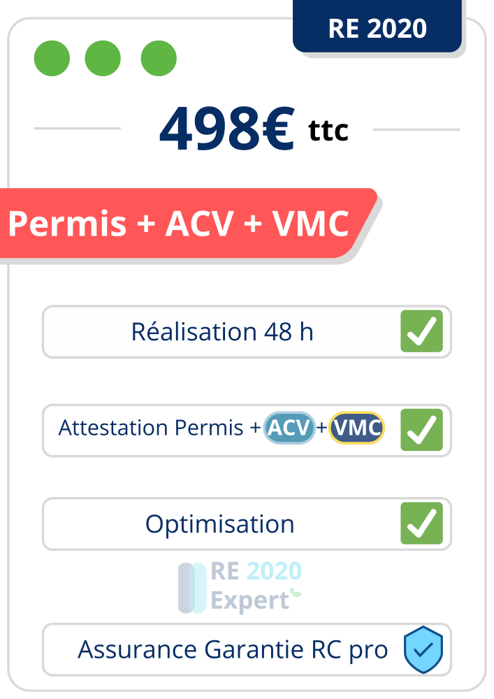 Pack Permis RE2020 + ACV + VMC