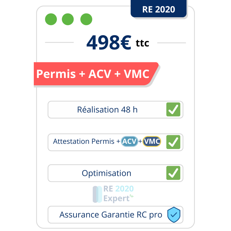 Pack Permis RE2020 + ACV + VMC
